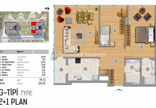 Bahçelievler Yenibosna'da Havuzlu Sitede Lüks Daireler 26