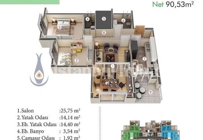 Appartements Adaptés Aux Familles À Istanbul Basaksehir 26