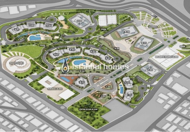 Modern Apartments in Maltepe Istanbul Close to D 100 Highway 26