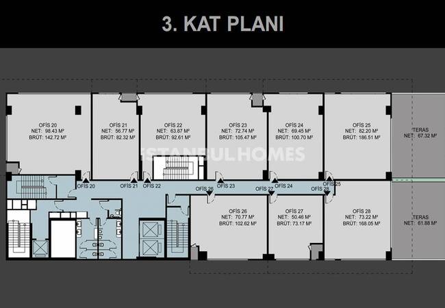 İstanbul Ataşehir'de Merkezi Konumda Lüks Ofis ve Dükkanlar 19