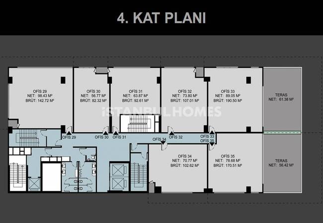 İstanbul Ataşehir'de Merkezi Konumda Lüks Ofis ve Dükkanlar 20