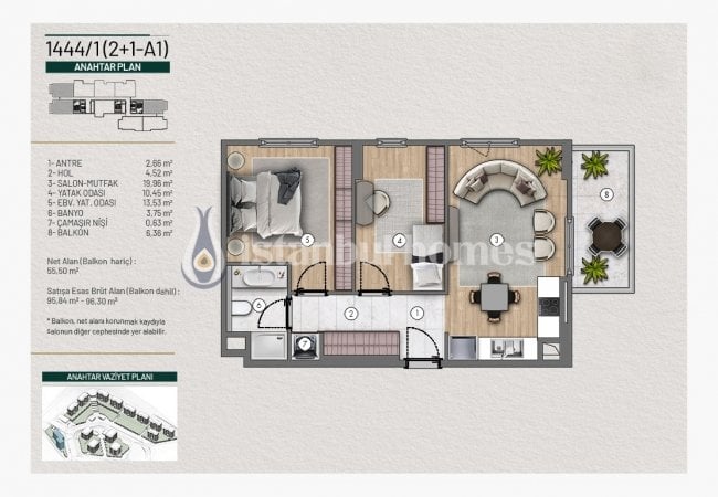 Новые Квартиры в Элитном Комплексе в Районе Башакшехир 4