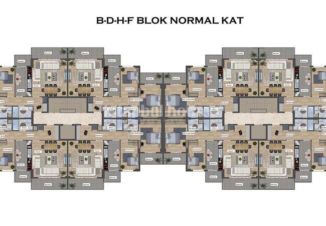 Real Estate in a Complex with Pools in Istanbul Silivri 31