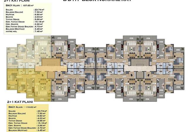 Real Estate in a Complex with Pools in Istanbul Silivri 32
