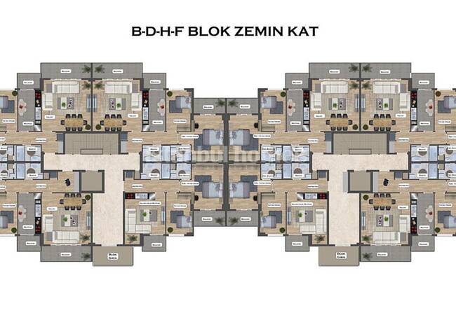 Real Estate in a Complex with Pools in Istanbul Silivri 33