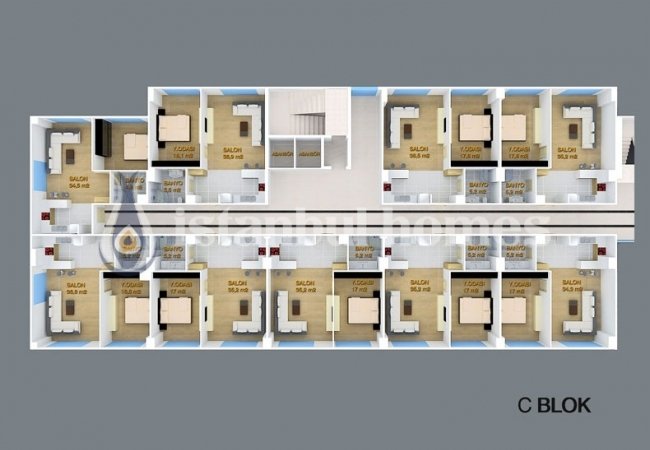 Modernly Designed Ready to Move Apartments in Buyukcekmece 43
