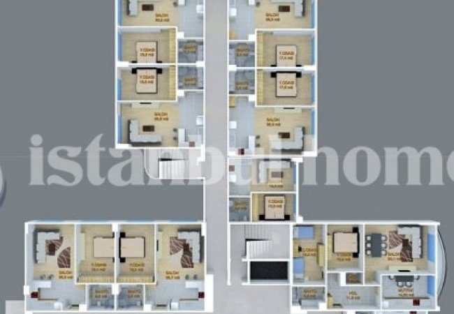 Modernly Designed Ready to Move Apartments in Buyukcekmece 44