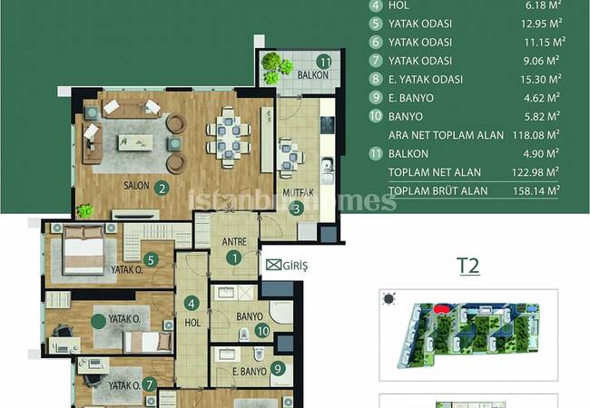 Neue Meerblick-wohnung In Einem Luxuskomplex In Kartal 30