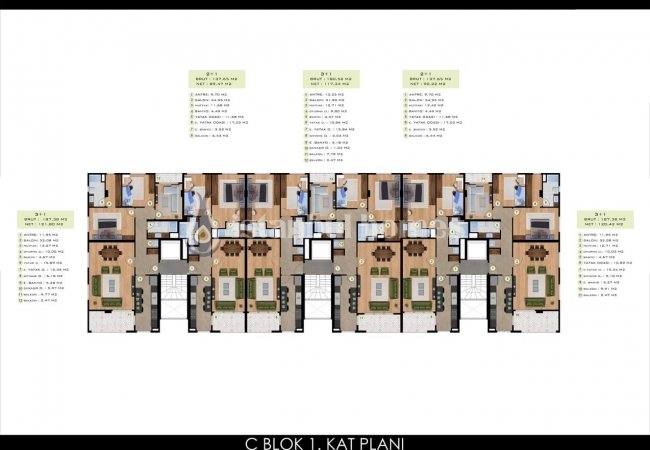 آپارتمان های شیک نزدیک به اسکله بیلیکدوزو در استانبول 37