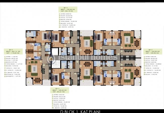 آپارتمان های شیک نزدیک به اسکله بیلیکدوزو در استانبول 41