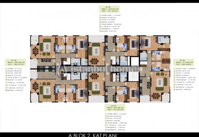 آپارتمان های شیک نزدیک به اسکله بیلیکدوزو در استانبول 29