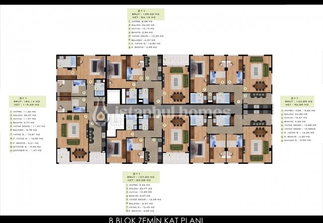 آپارتمان های شیک نزدیک به اسکله بیلیکدوزو در استانبول 35