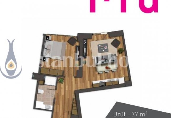 Kartal'da Deniz ve Adalar Manzaralı Site İçinde Daireler 20