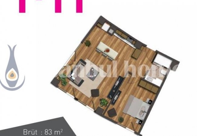 Kartal'da Deniz ve Adalar Manzaralı Site İçinde Daireler 21