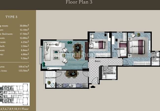 Kartal'da Deniz ve Doğa Manzaralı Çağdaş Tasarımlı Daireler 19