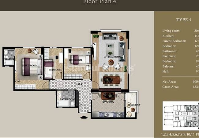 Kartal'da Deniz ve Doğa Manzaralı Çağdaş Tasarımlı Daireler 20