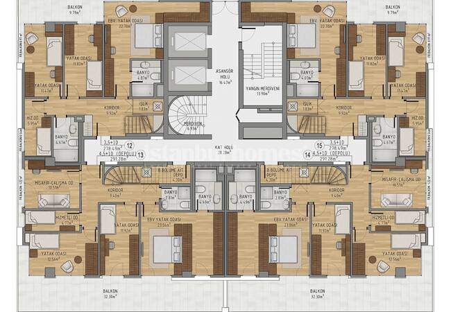 Appartements Spacieux Vue Bosphore À Cengelkoy Uskudar. 20