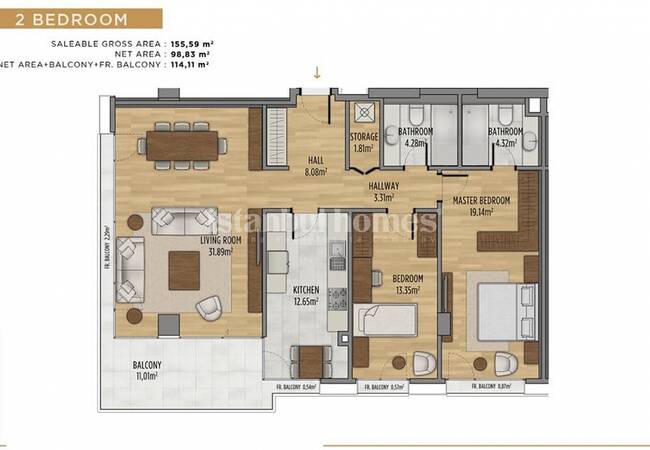Appartements Spacieux Vue Bosphore À Cengelkoy Uskudar. 22