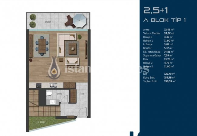 Kartal’da Metroya Yakın Site İçinde Deniz Manzaralı Gayrimenkuller 35