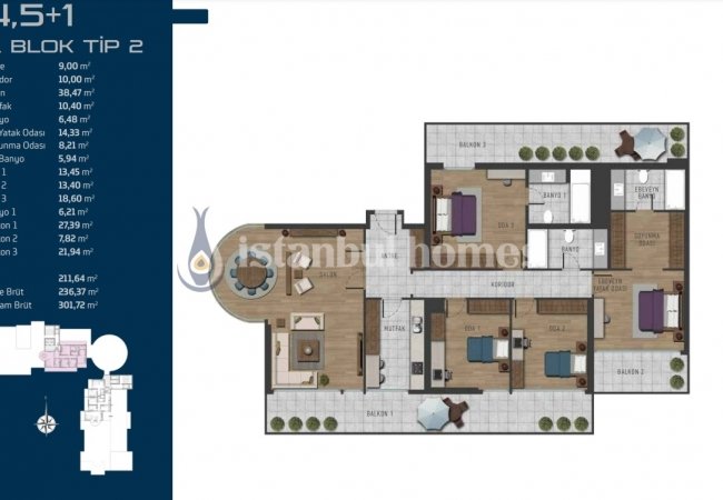 Kartal’da Metroya Yakın Site İçinde Deniz Manzaralı Gayrimenkuller 28