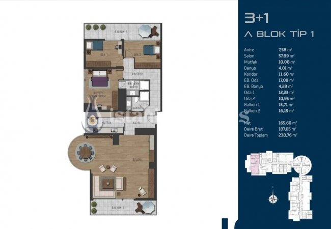 Kartal’da Metroya Yakın Site İçinde Deniz Manzaralı Gayrimenkuller 22