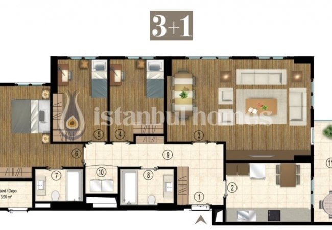 Appartements À Istanbul Vue Sur Lac Dans Un Projet 15