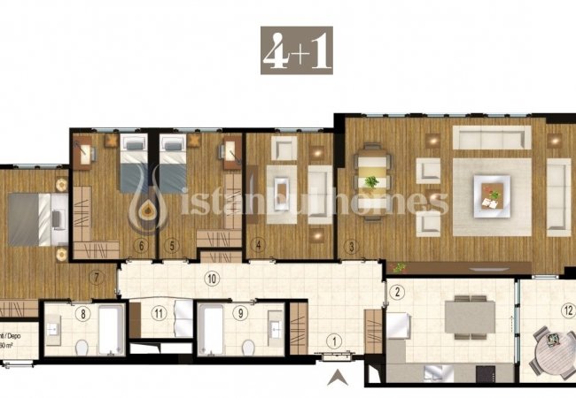 Appartements À Istanbul Vue Sur Lac Dans Un Projet 16