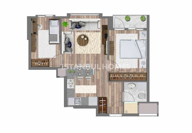Kağıthane'de Avantajlı Konumda Yatırıma Uygun Daireler 24
