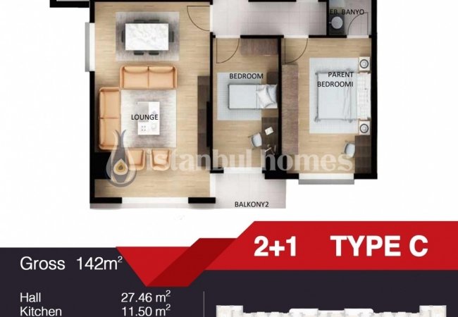 Reasonably Priced Luxury Flats Near E-5 Highway in Esenyurt 29