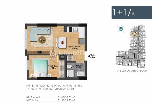 Chic Istanbul Properties in a Luxury Project with Security 15