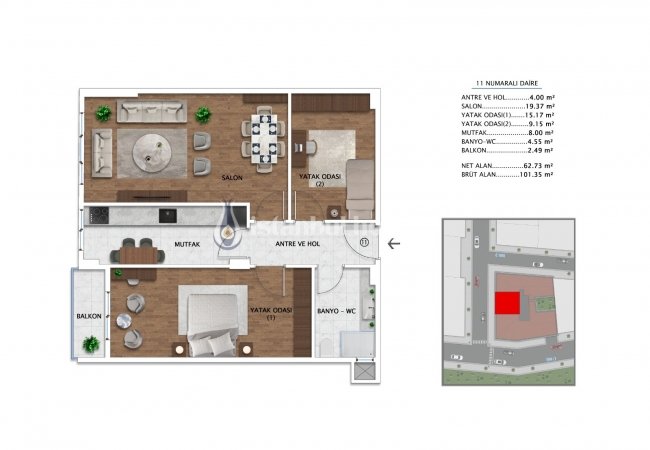 贝尤鲁的金角和城市景观别致公寓 14