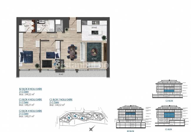 Stadt Und Meerblick Wohnungen In Camlica Uskudar 26