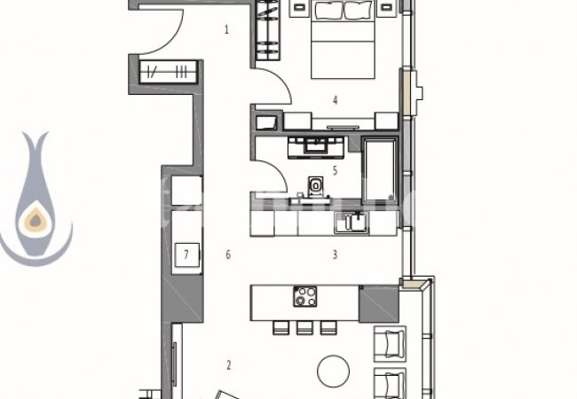 Üsküdar'da AVM Kompleksi İçinde ve Merkezi Konumda 1+1 Daire 28