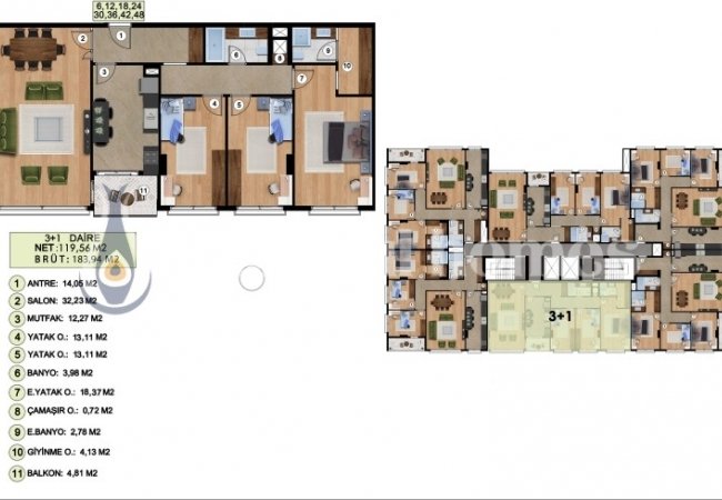 Beylikdüzü'nde Site İçerisinde Çağdaş Tasarımlı Şık Daireler 42