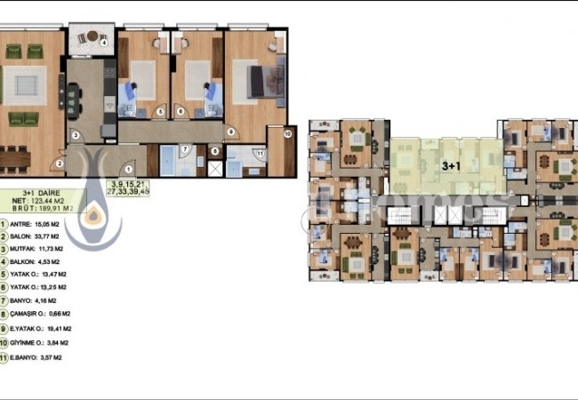 Beylikdüzü'nde Site İçerisinde Çağdaş Tasarımlı Şık Daireler 41
