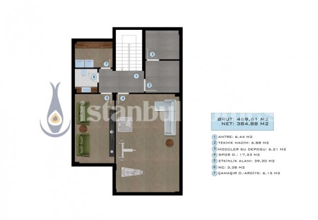 New Build Triplex Villas with Private Pool in Beylikduzu 53
