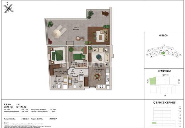 Sarıyer'de Özel Yüzme Havuzlu Satılık Lüks Daireler 35