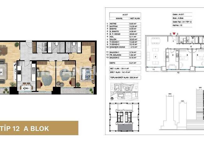 Ataşehir'de Devlet Garantili Lüks Projede Konforlu Daireler 27