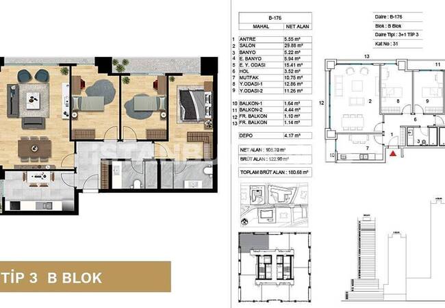 Ataşehir'de Devlet Garantili Lüks Projede Konforlu Daireler 30