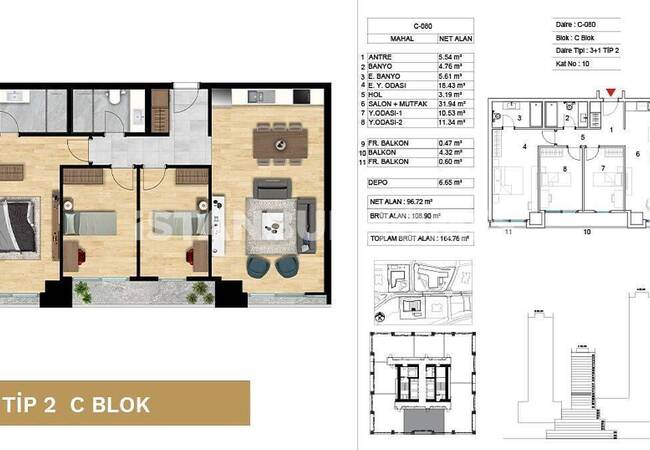 Ataşehir'de Devlet Garantili Lüks Projede Konforlu Daireler 31