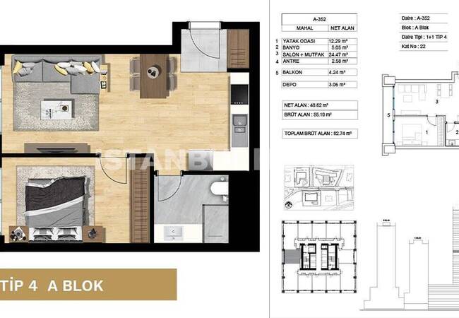 Ataşehir'de Devlet Garantili Lüks Projede Konforlu Daireler 34