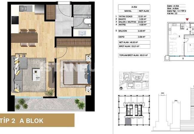 Ataşehir'de Devlet Garantili Lüks Projede Konforlu Daireler 36