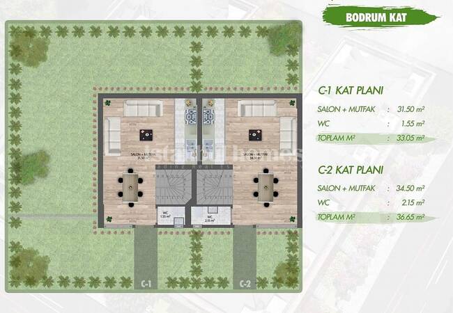Villas Modernes À Proximité Du Centre Financier D'umraniye 45