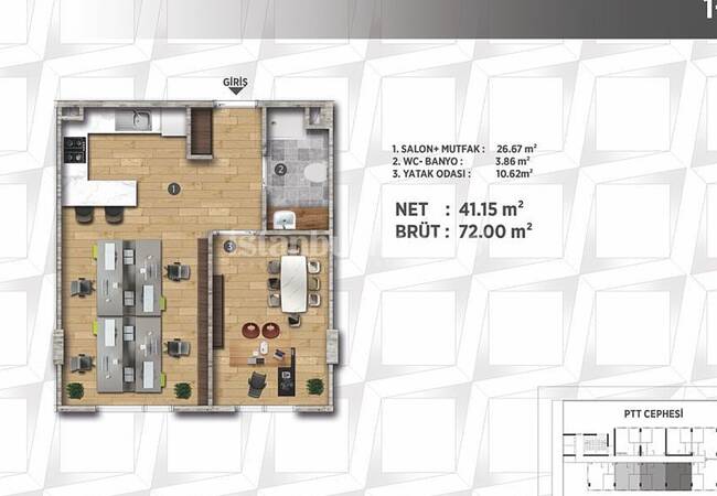 Appartements Modernes Dans Un Résidence Surveillé À Beylikduzu 13