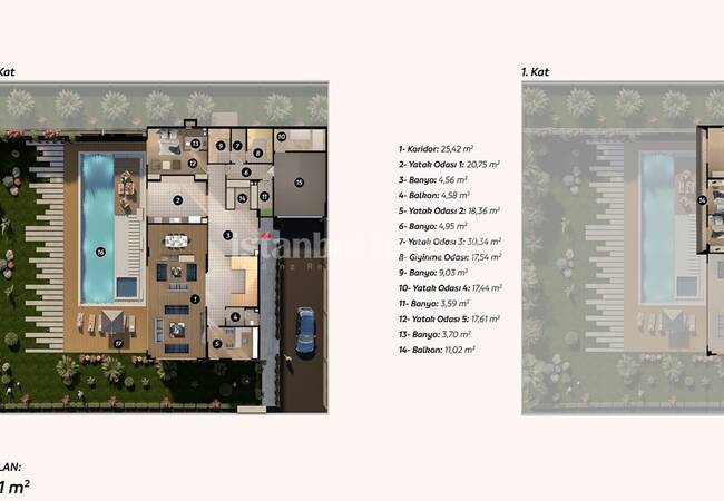 Büyükçekmece'de Özel Havuzlu Çağdaş Tasarımlı Villalar 25