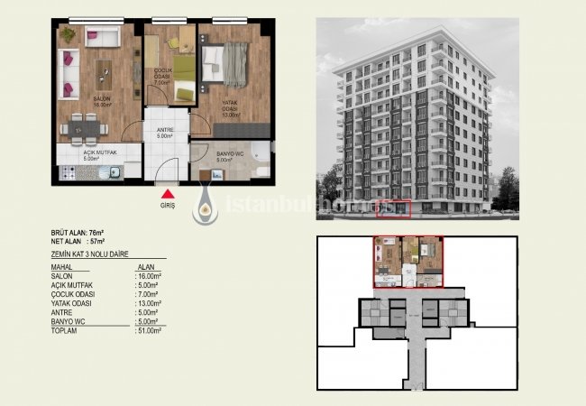 İstanbul Küçükçekmece'de Yatırım Avantajlı Çağdaş Daireler 14