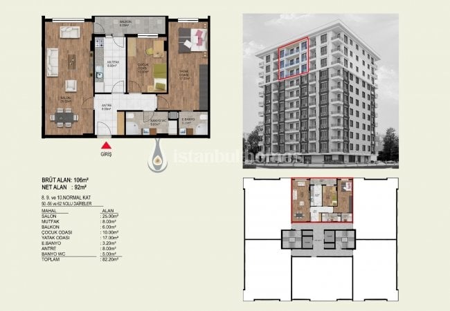 İstanbul Küçükçekmece'de Yatırım Avantajlı Çağdaş Daireler 15