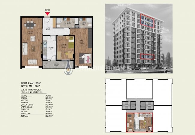 İstanbul Küçükçekmece'de Yatırım Avantajlı Çağdaş Daireler 18