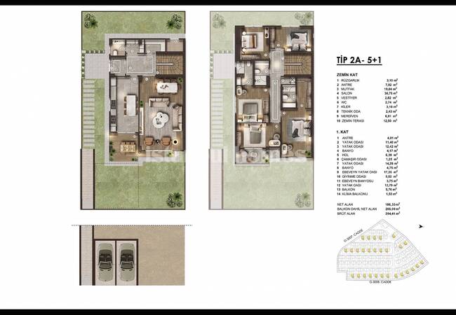 Duplex Villen Mit Großen Gärten In Basaksehir Istanbul 19
