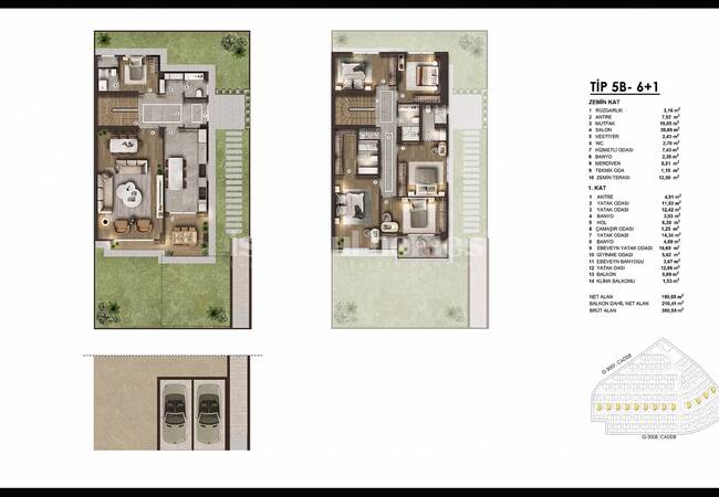 Duplex Villen Mit Großen Gärten In Basaksehir Istanbul 28